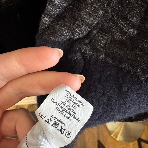 Madewell Yarnmix Cardigan Medium Wool Alpaca Blend - Picture 7 of 8